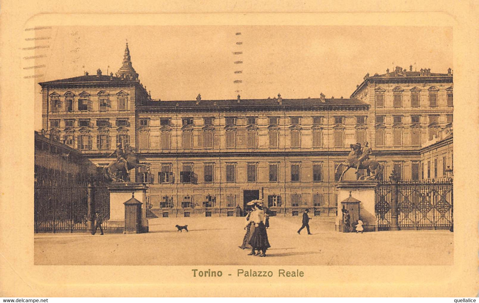 02283 "TORINO - PALAZZO REALE - PREMIATA FARMACIA S. ANNA - SPECIALITA'......" ANIMATA.  CART PUBBLICITARIA SPED 1930 - Palazzo Reale