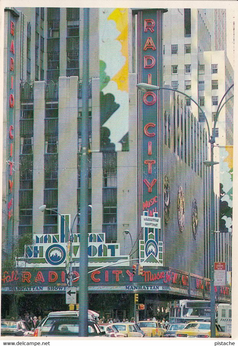 New York City - Radio City Music Hall - By Manhattan Inc. - Size 4 X 6 - No W-233   P320082 - Unused - 2 Scans - Time Square