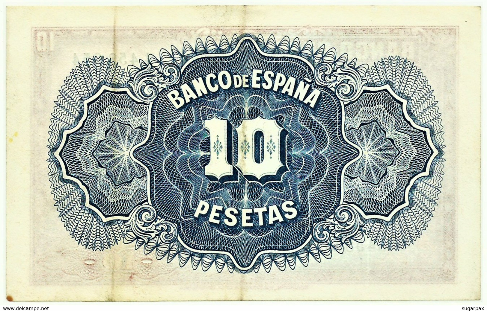 ESPAÑA - 10 Pesetas - Emission 1935 ( 1936 ) - Pick 86 - SIN Serie - Silver Certificate - 10 Pesetas