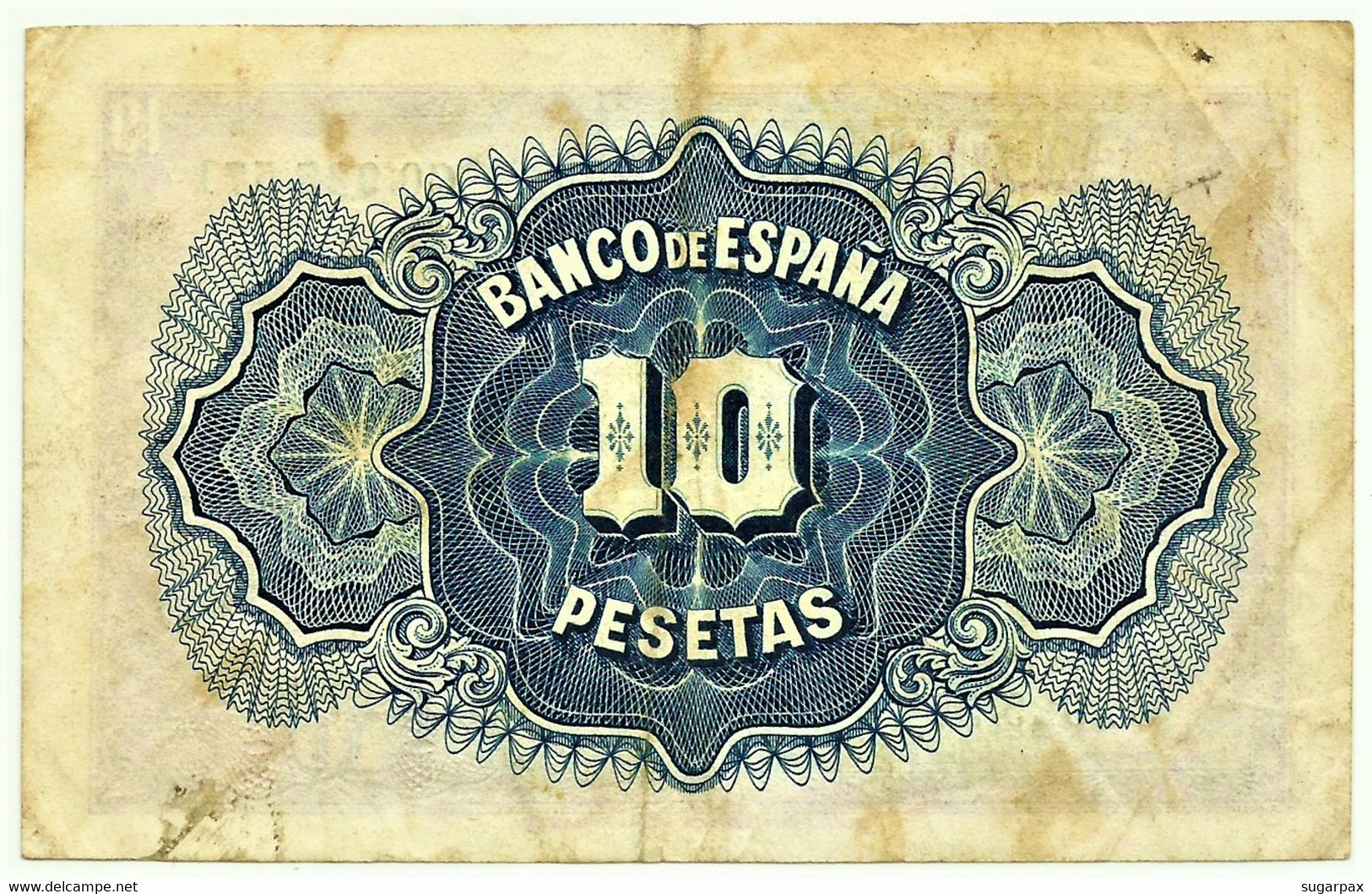 ESPAÑA - 10 Pesetas - Emission 1935 ( 1936 ) - Pick 86 - Serie C - Silver Certificate - 10 Pesetas