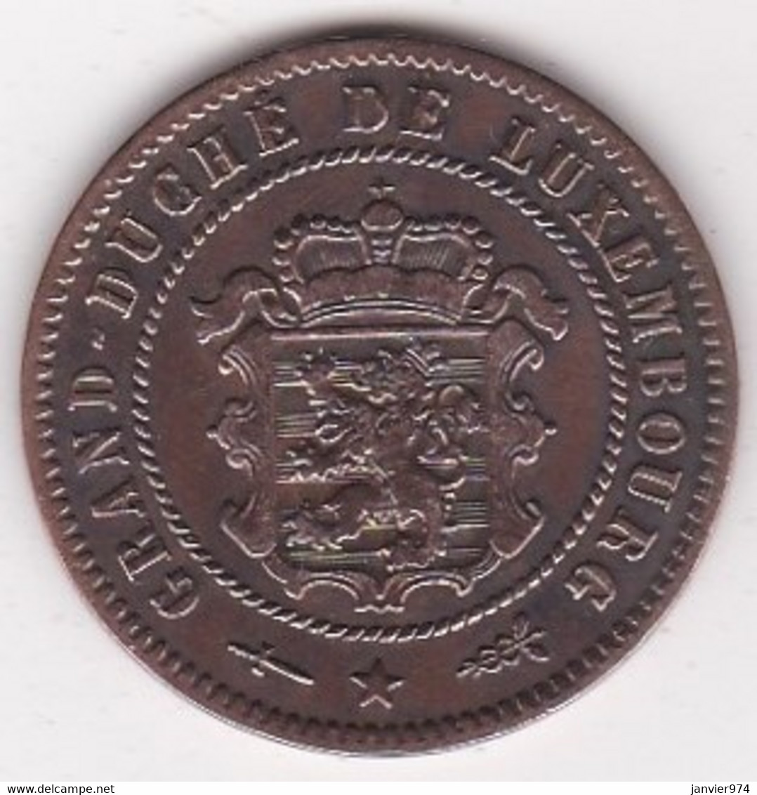 Luxembourg 5 Centimes 1870 Bruxelles, Guillaume III, En Bronze KM#22.1 - Luxemburgo