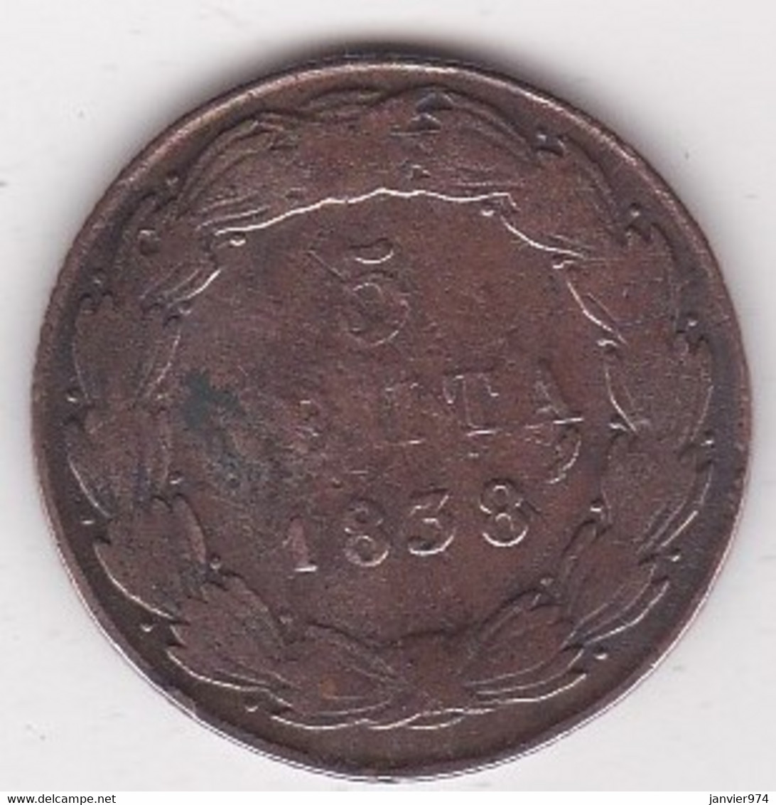 Grèce . 5 Lepta 1838, Othon, KM# 16 - Grecia