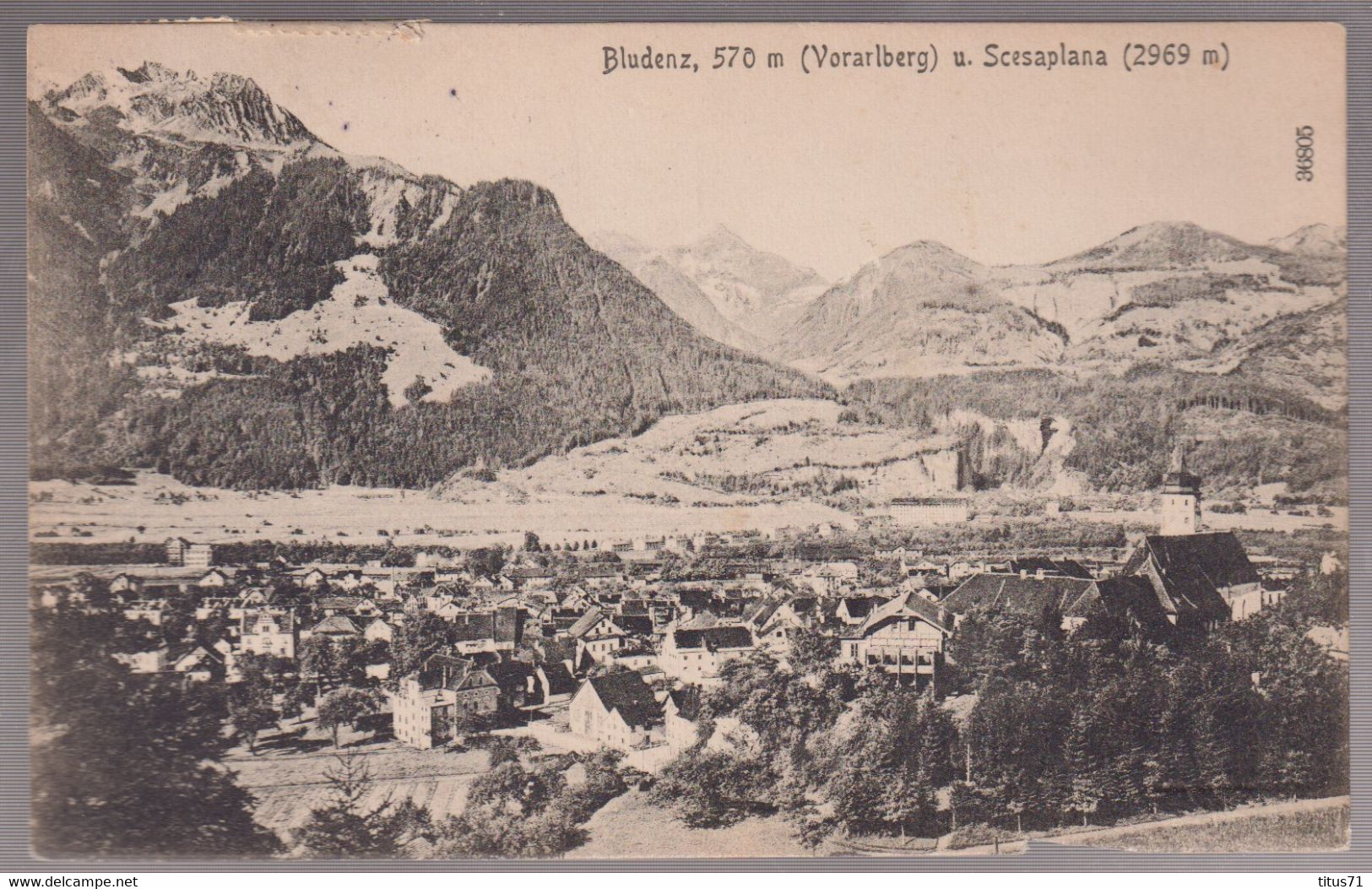 CPA Autriche Bludenz ( Vorarlberg ) Scesaplana - Circulée - Bludenz