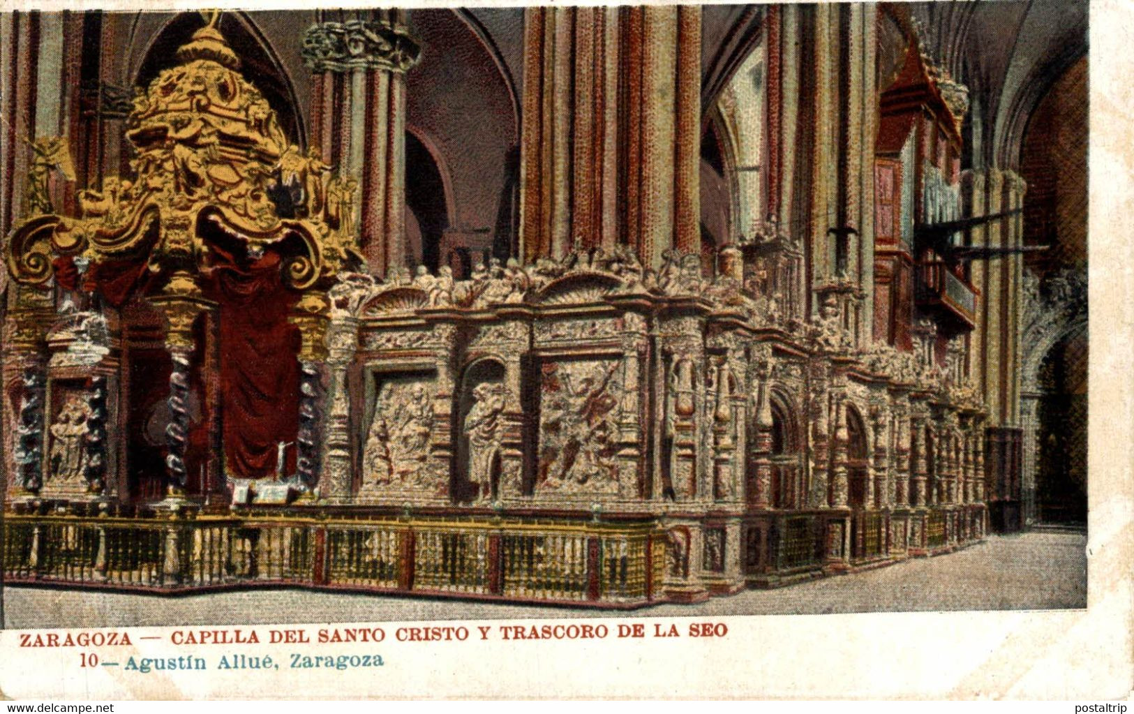 ZARAGOZA CAPILLA DEL SANTO CRISTA Y TRASCORO DE LA SEO     ZARAGOZA ARAGON ESPAÑA ESPAGNE - Zaragoza