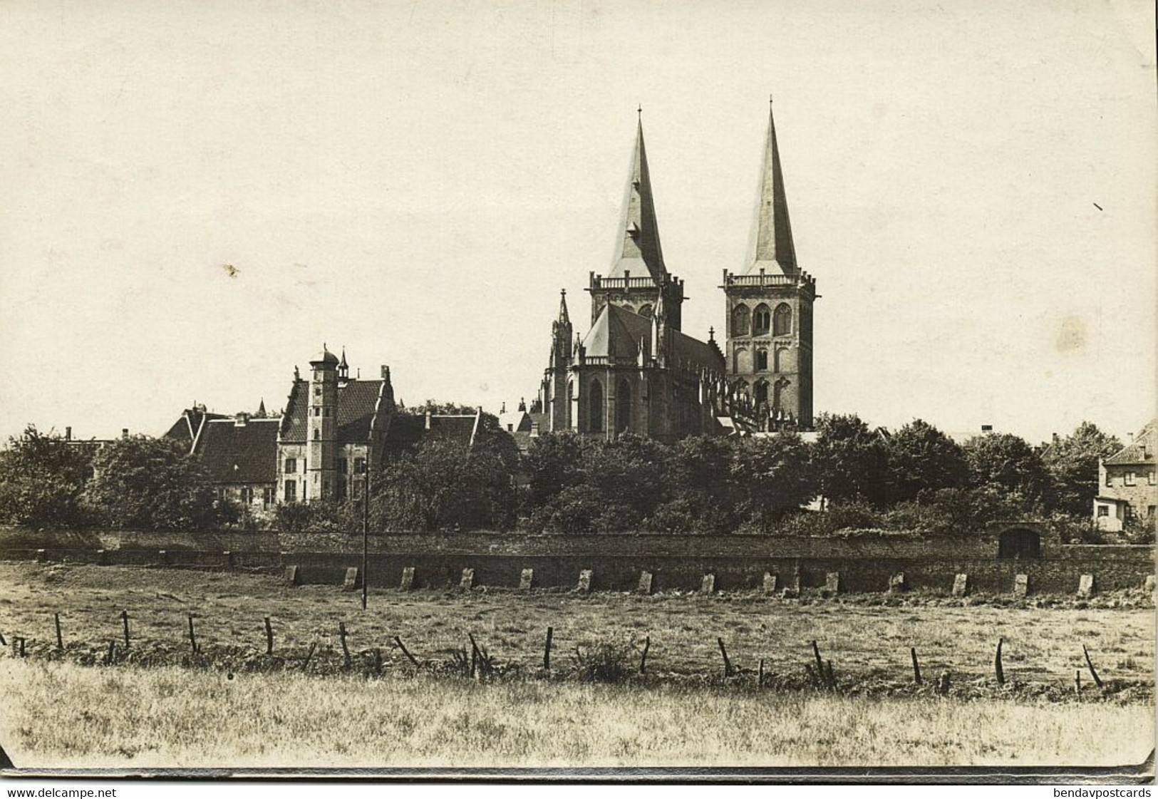 XANTEN Am Rhein, Panorama Mit St. Victor-Dom (1920s) Echt Foto - Xanten