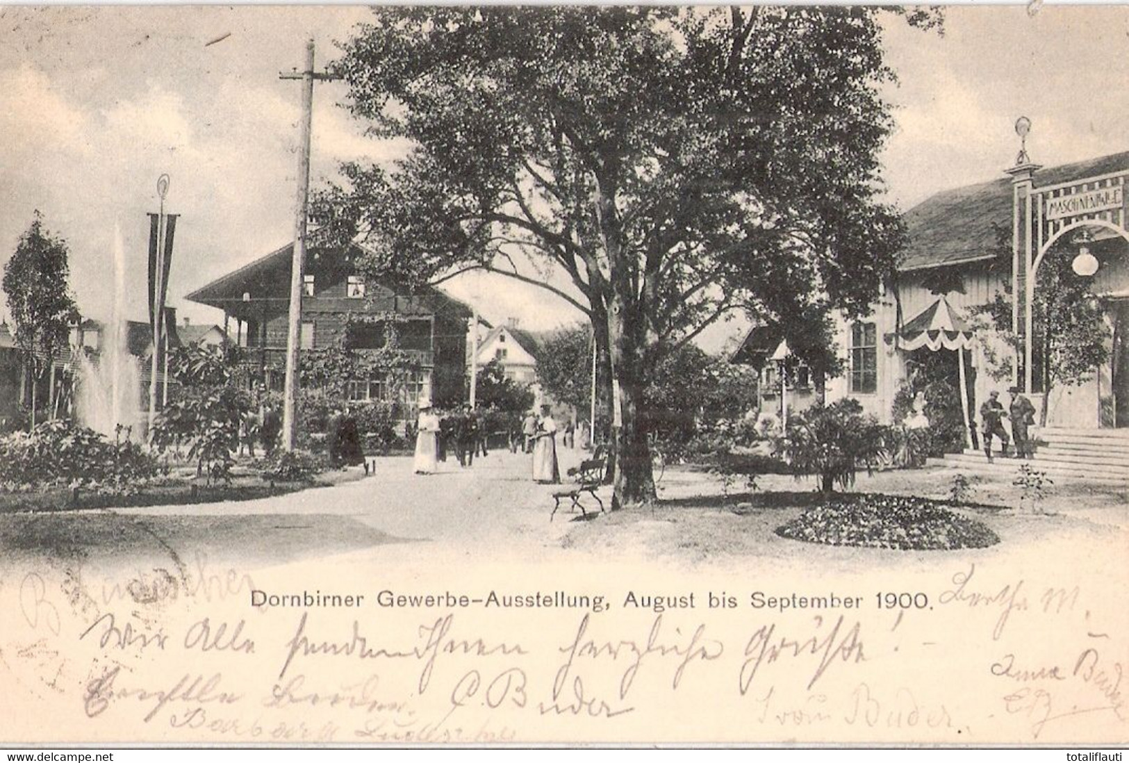 DORNBIRN Voralberg Gewerbe Ausstellung August Bis September 1900 Belebt 6.9.1900 Gelaufen Mit Schnallenstempel TOP-Erhal - Dornbirn