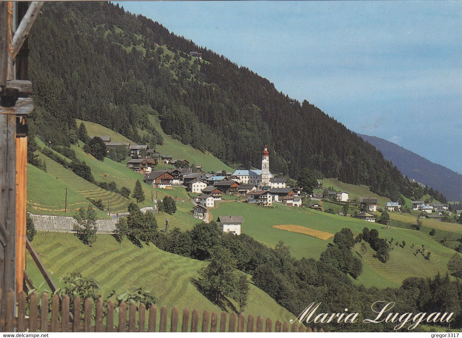 949) MARIA LUGGAU - Lesachtal - Tolle Ansicht Häuser Kirche Felder - Lesachtal