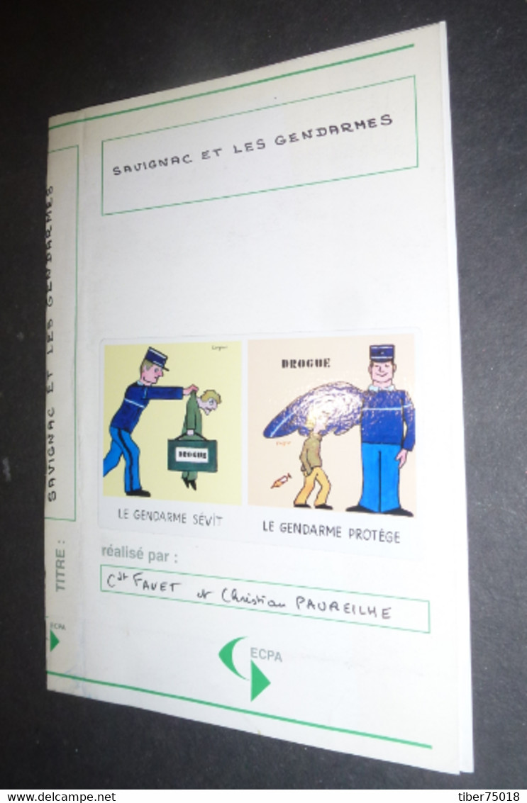 Jaquette De Vidéo Cassette "Savignac Et Les Gendarmes" - Illustration : Savignac - Savignac