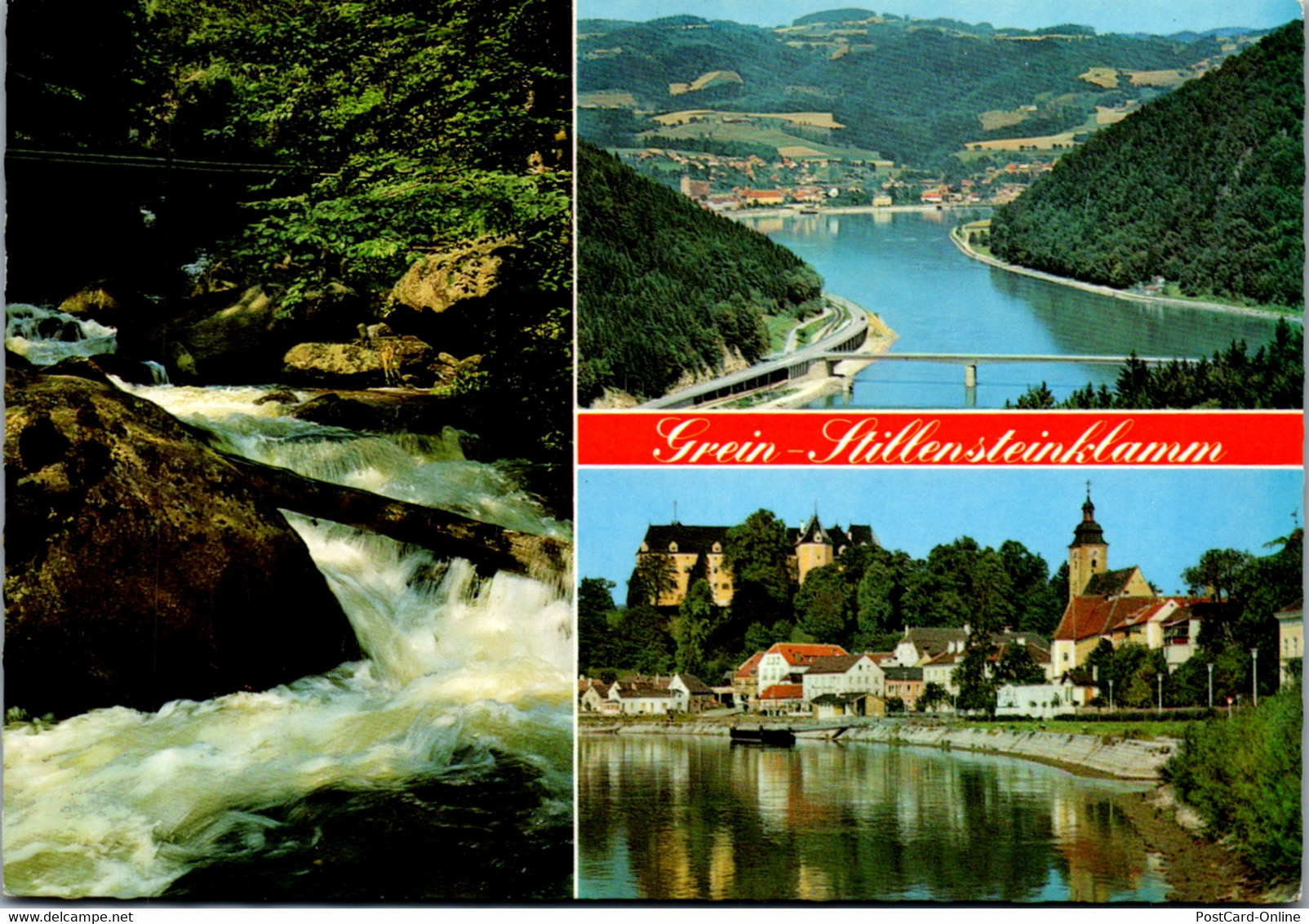 4315 - Grein An Der Donau , Schloß Greinburg , Stillensteinklamm , Donaubrücke - Gelaufen 1975 - Grein