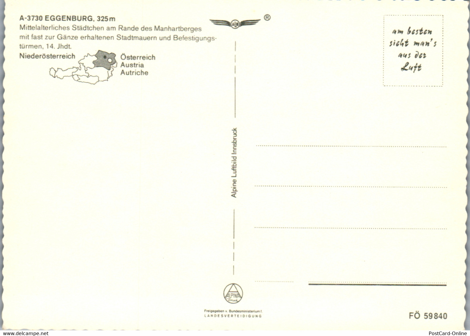 4482 - Eggenburg , Panorama - Nicht Gelaufen - Eggenburg