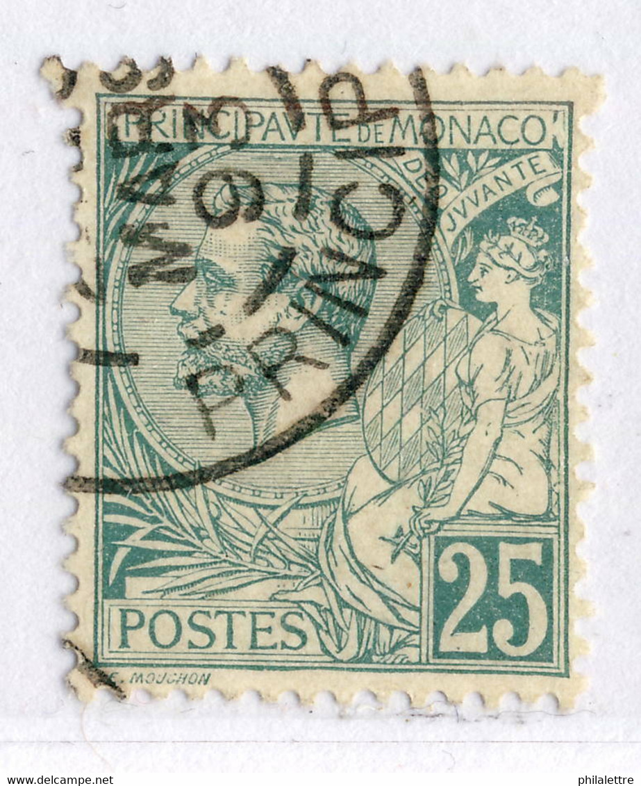 MONACO 1891-94 - Yv.16 - 25c Vert - Oblitéré TB - Gebraucht