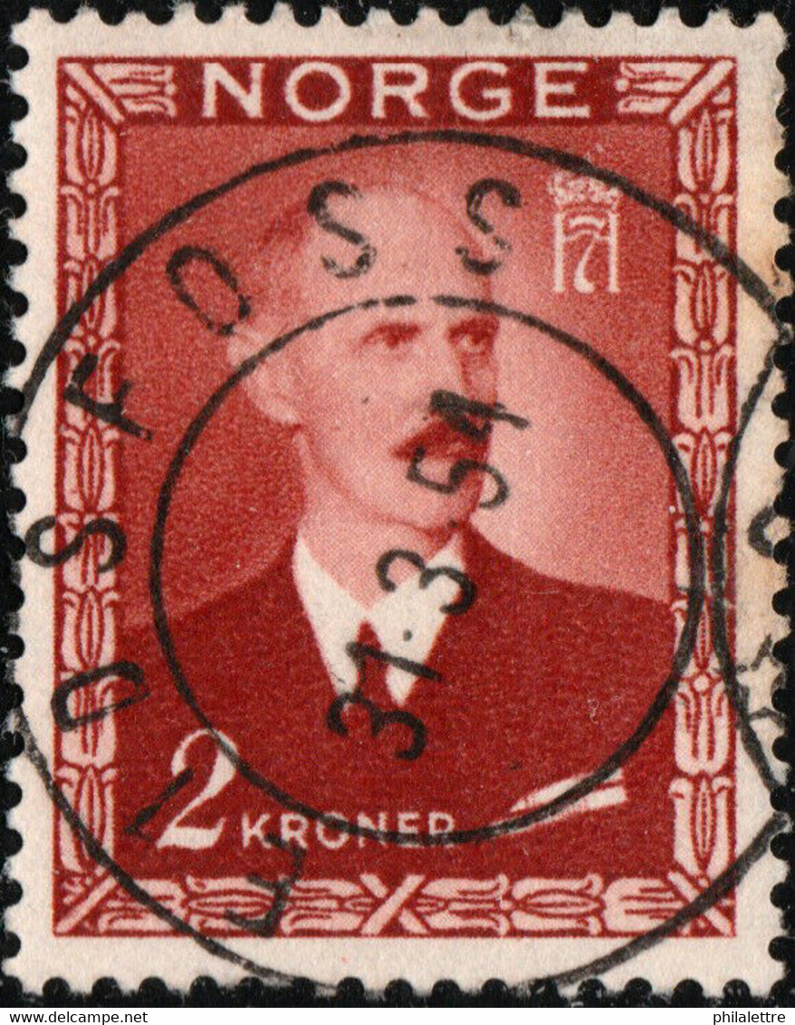 NORVÈGE / NORWAY / NORGE 1954 " EIDSFOSS " Date Stamp On Facit 354 / Mi.317 - Usados