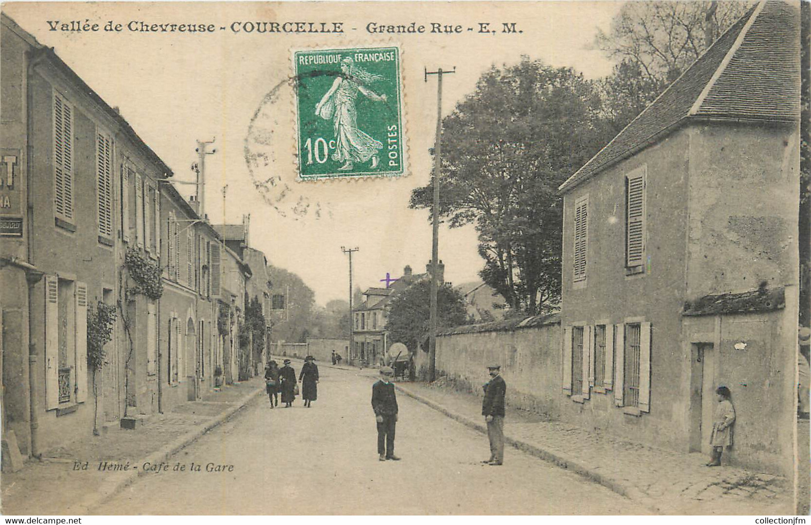 CPA FRANCE 91 "Courcelle, Grande Rue". - Other & Unclassified