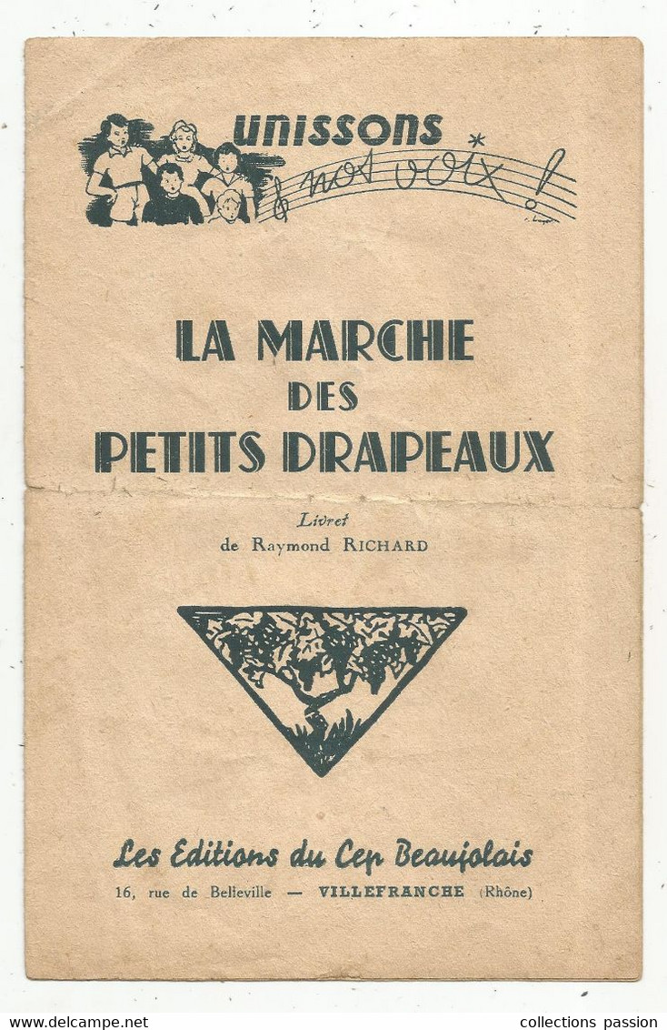 Partition Musicale , Danse , LA MARCHE DES PETITS DRAPEAUX De R. RICHARD , 4 Pages; 2 Scans, Frais Fr 1.70 € - Partitions Musicales Anciennes