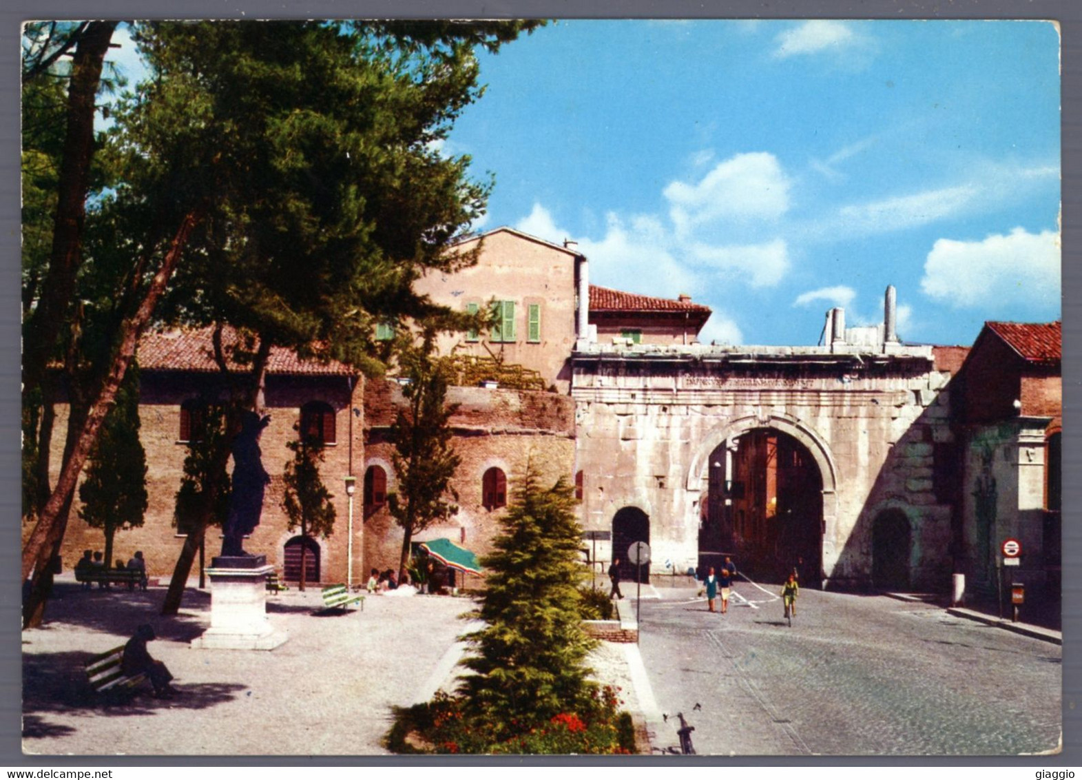 °°° Cartolina - Fano Arco D'augusto Viaggiata (l) °°° - Fano