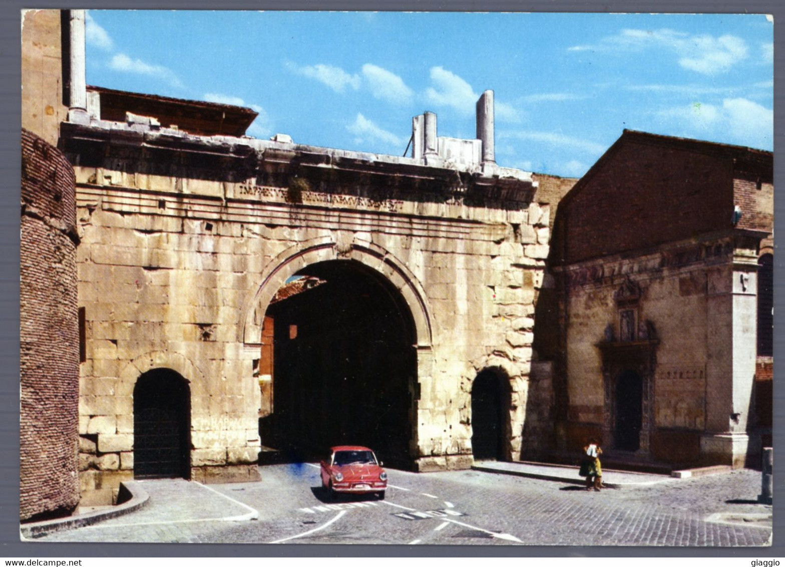 °°° Cartolina - Fano Arco D'augusto Viaggiata (l) °°° - Fano