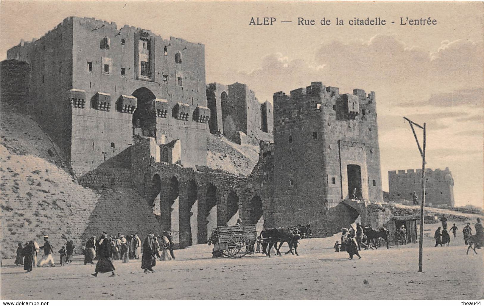 ¤¤  -   SYRIE  -  ALEP   -   Rue De La Citadelle   -  L'Entrée     -  ¤¤ - Syrie