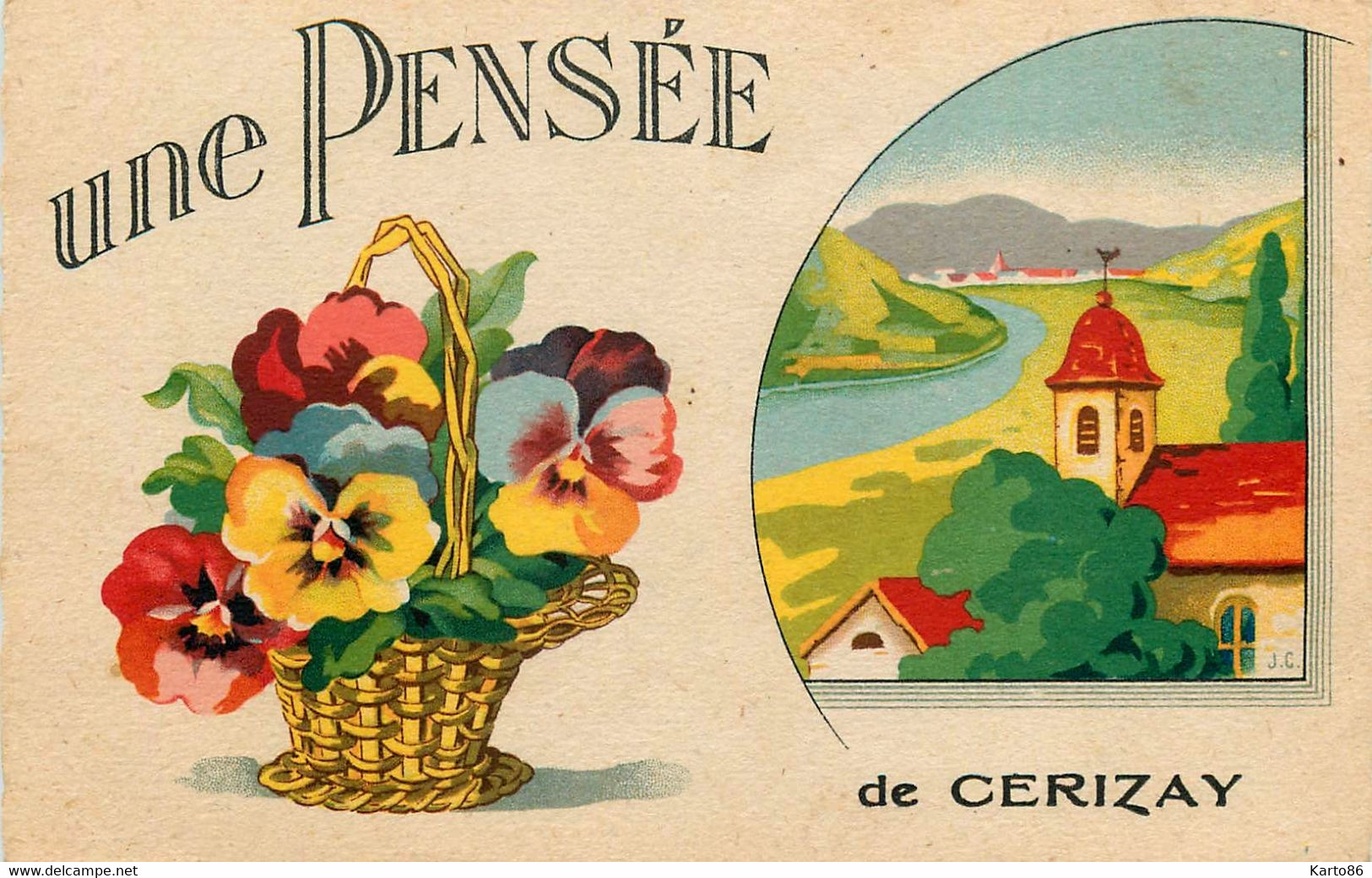 Cerizay * Une Pensée De La Commune * Souvenir - Cerizay