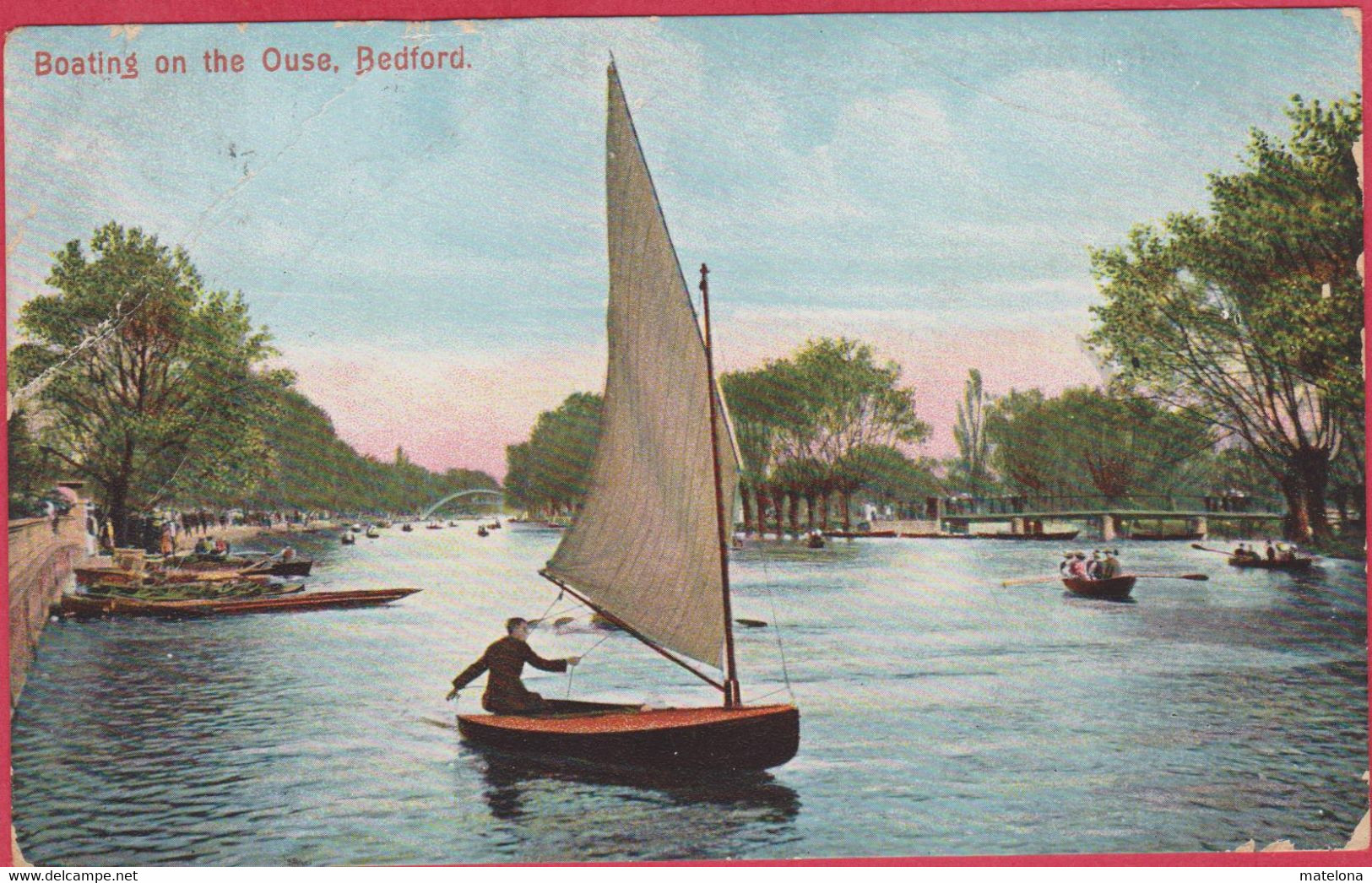 ANGLETERRE BEDFORDSHIRE BEDFORD BOATING ON THE OUSE - Bedford