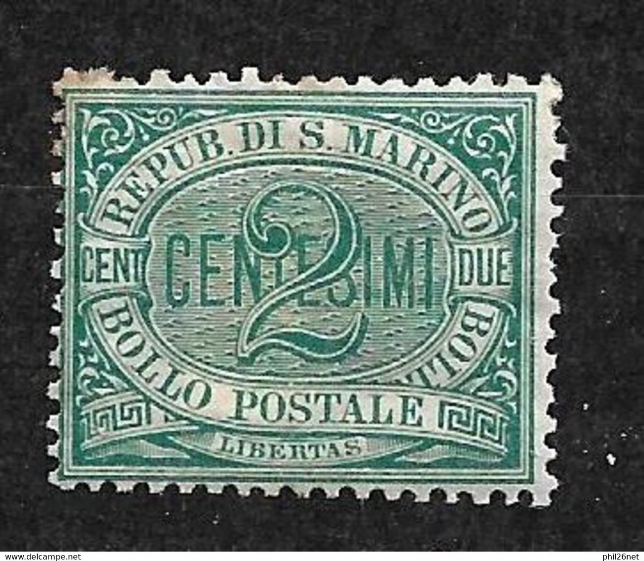 Saint Marin   N° 14  Bien Centré  Neuf *  B/ TB    Voir Scans        - Unused Stamps