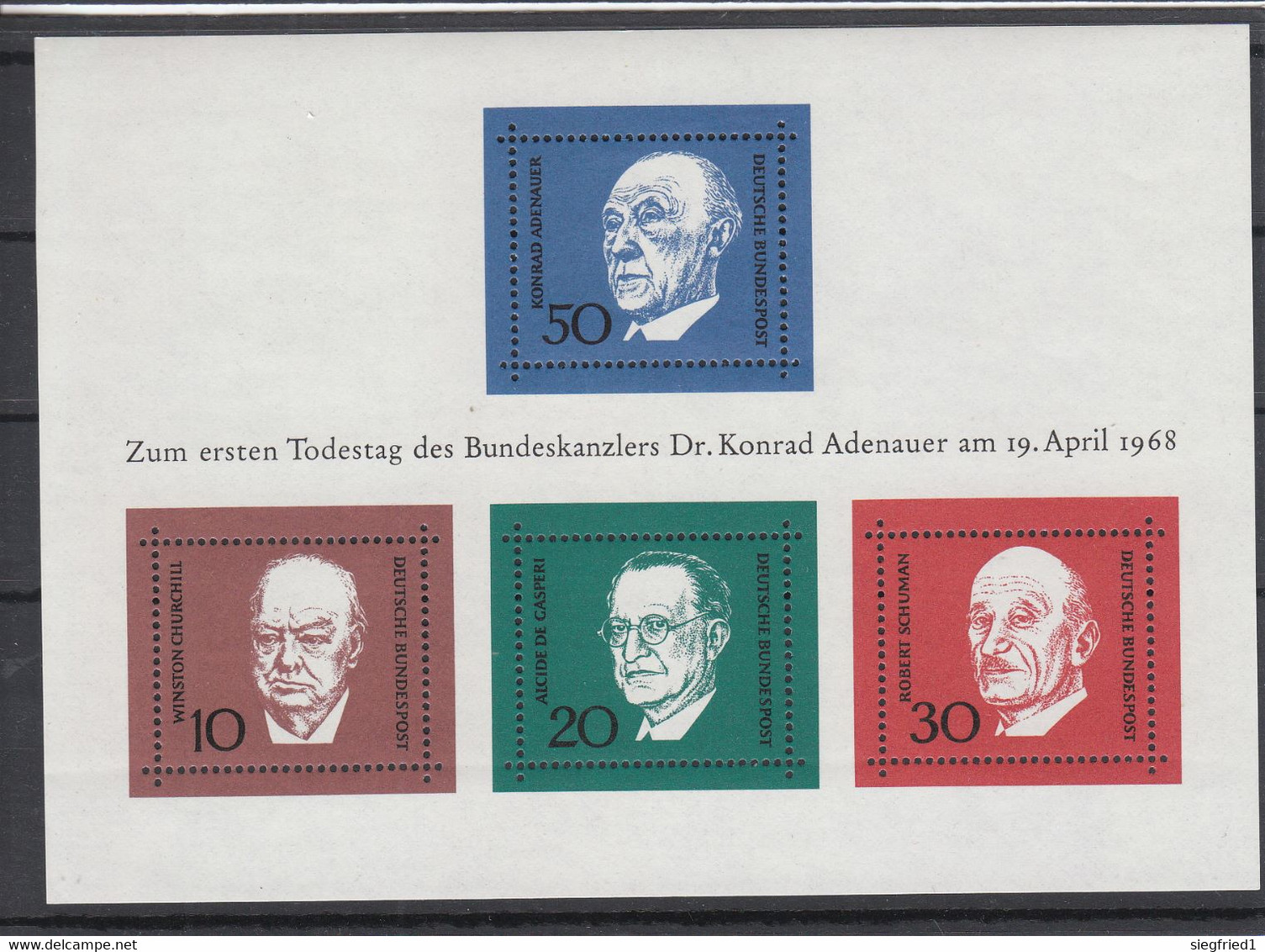Deutschland BRD ** Jahrgang 1968 Komplett Katalog Einzelwerte 16,90 - Ongebruikt