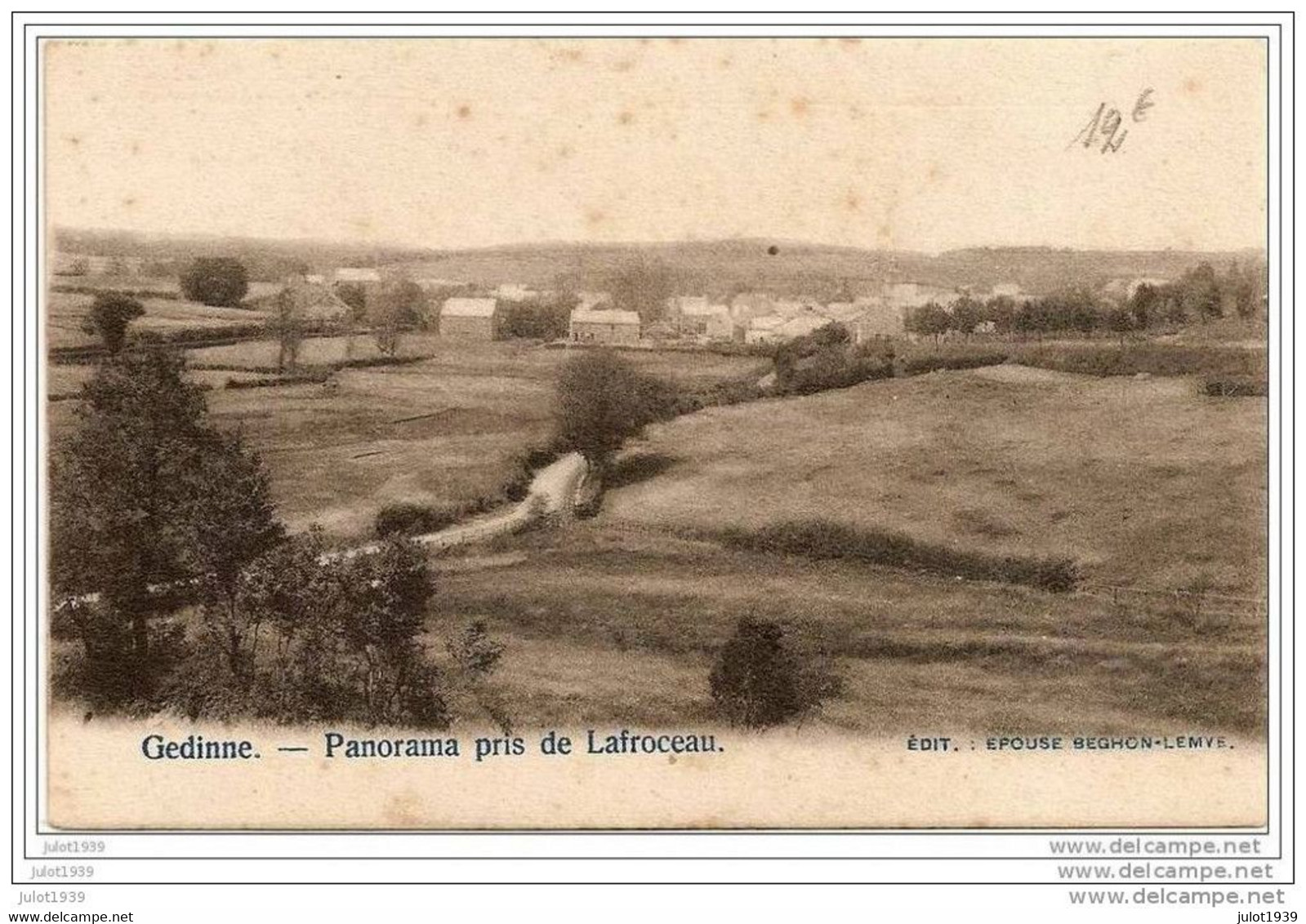 GEDINNE ..-- Panorama Pris De Lafroceau . - Gedinne