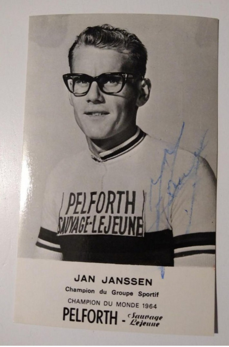 Cyclisme Jan Janssen Autographe Original Pelforth - Cycling