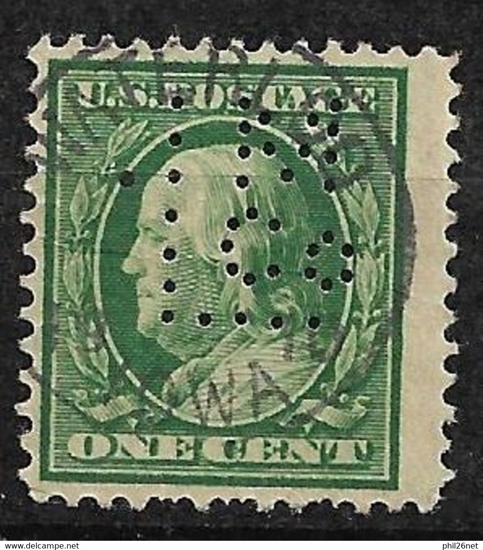 USA -  Etats Unis D'Amérique N°167 Perforé LM Co   Oblitéré  B/ TB Voir Scans        - Used Stamps