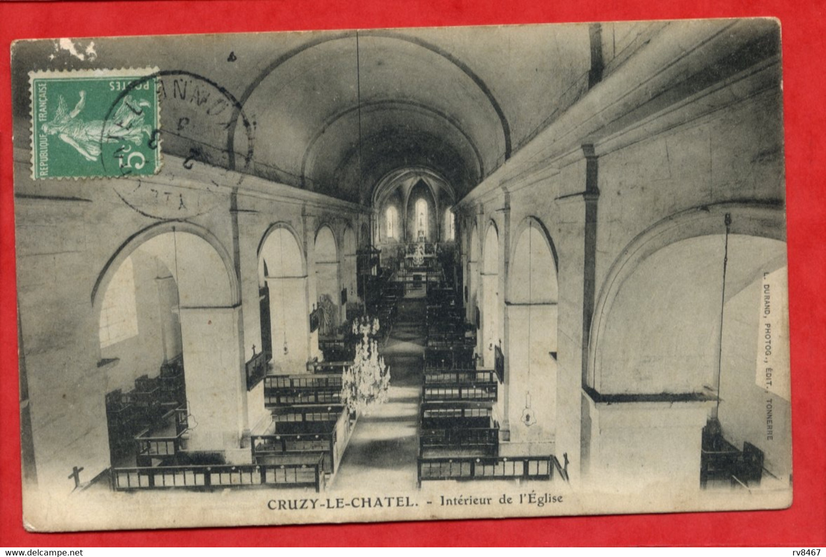 * CRUZY LE CHATEL - Intérieur De L'Eglise - Cruzy Le Chatel