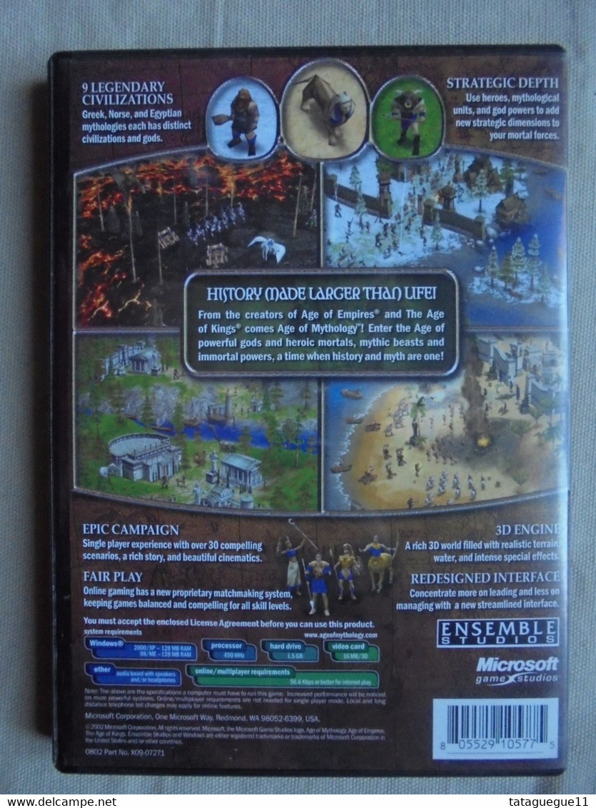 Vintage - Jeu PC CD Games - Age of Mythology - 2002