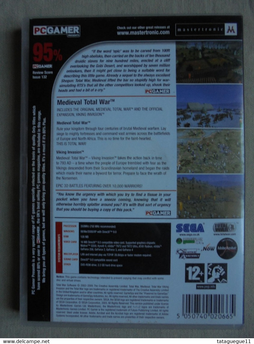 Vintage - Jeu PC DVD Rom - Medieval Total War - 2005 - PC-Spiele