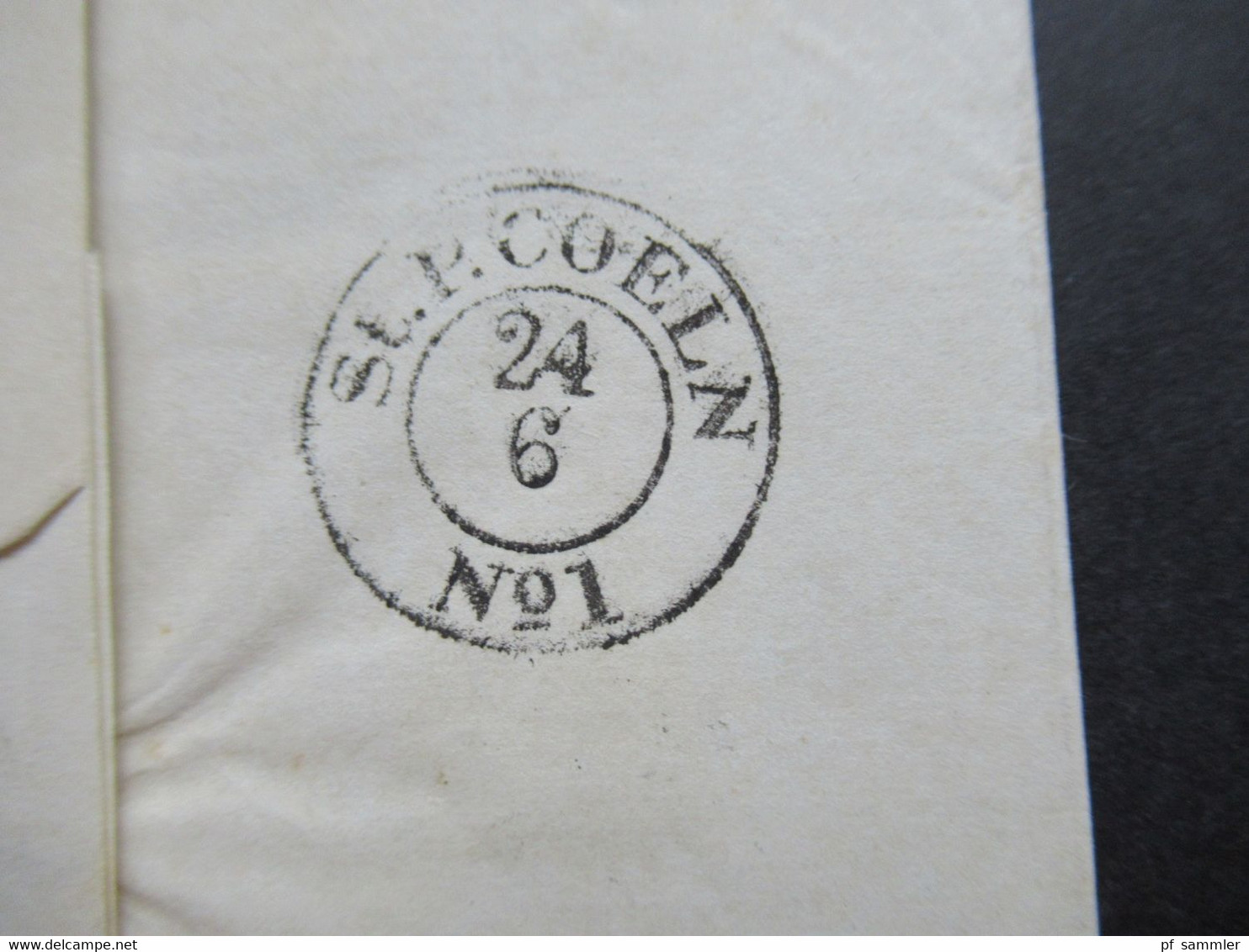 AD Vorphila 19.6.1846 Stempel K2 Breslau Und Ank. Stempel K2 St. P. Coeln No1 Faltbrief Ohne Inhalt! - ...-1860 Préphilatélie