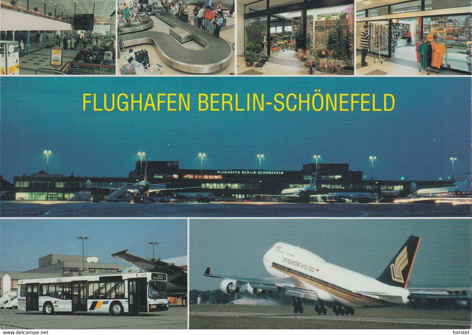 D-12529 Schönefeld - Airport - Airplane - Flugzeuge - Bus - Singapore Airlines - Jumbo-Jet - Nice Stamp "Europa" - Schoenefeld