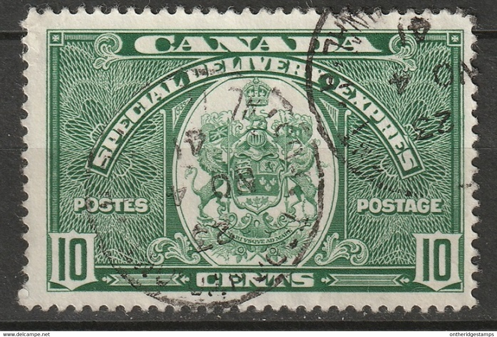 Canada 1939 Sc E7  Special Delivery Used Toronto CDS - Exprès