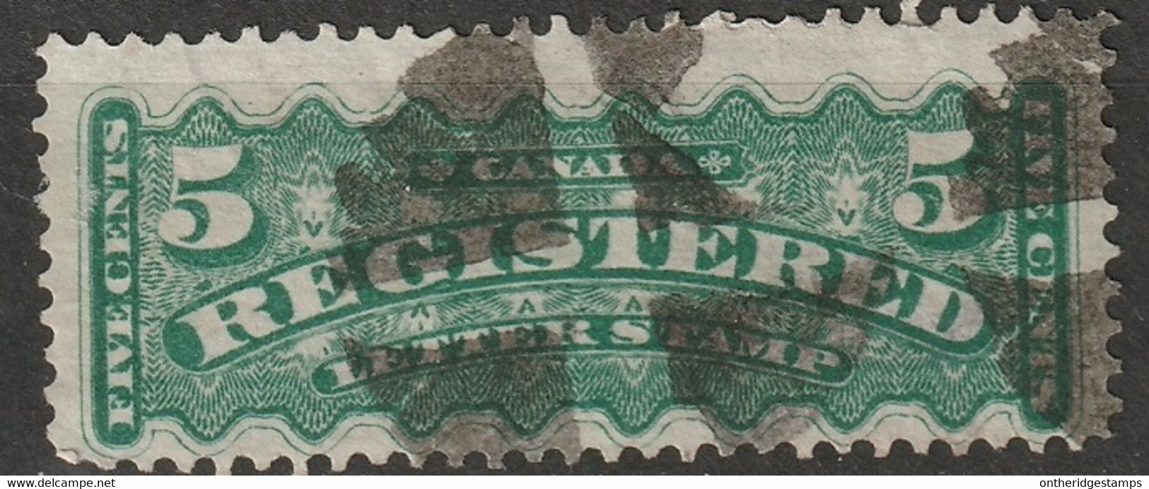 Canada 1875 Sc F2  Used Cork Cancel - Registration & Officially Sealed