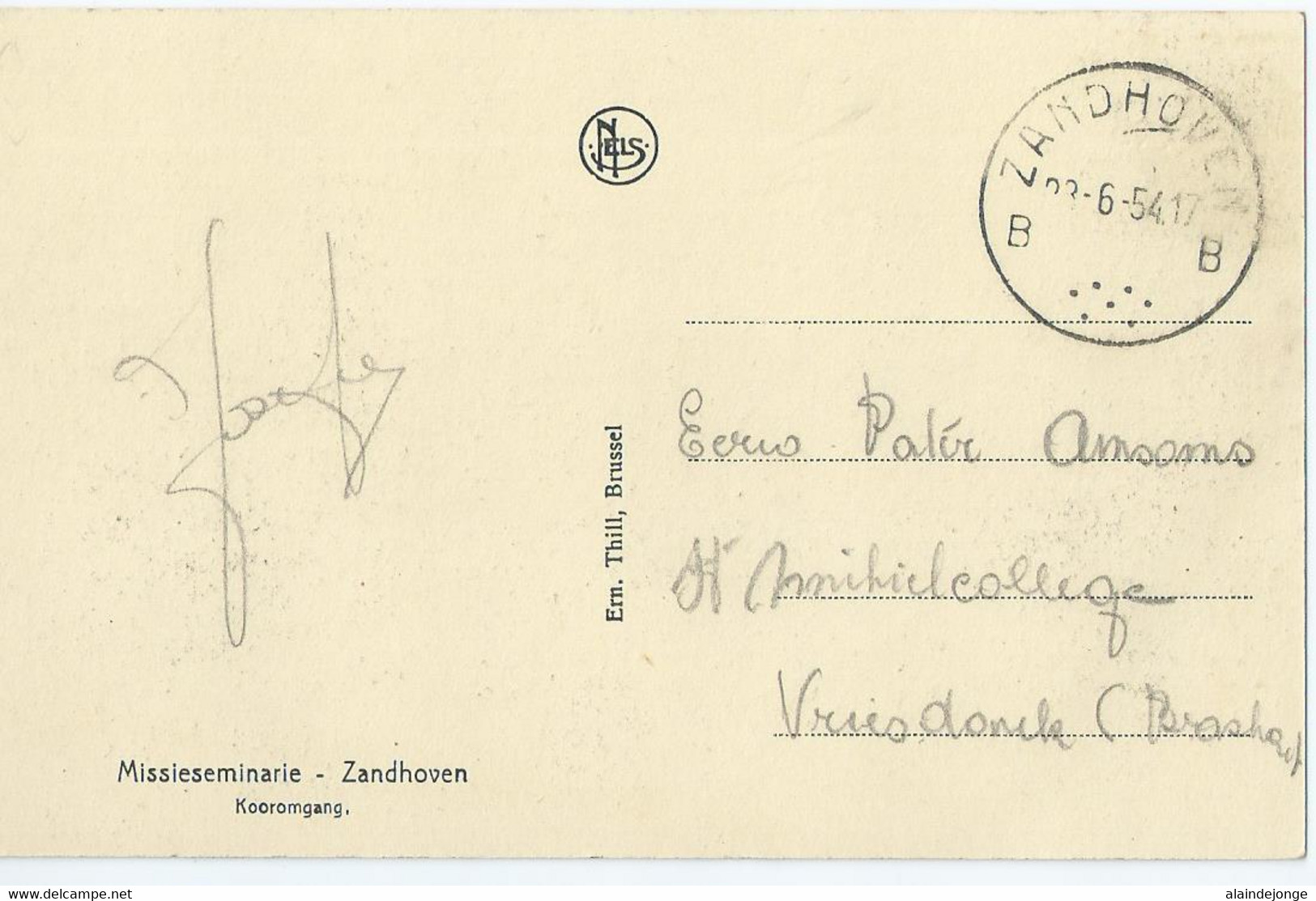 Zandhoven - Missieseminarie - Kooromgang - 1954 - Zandhoven