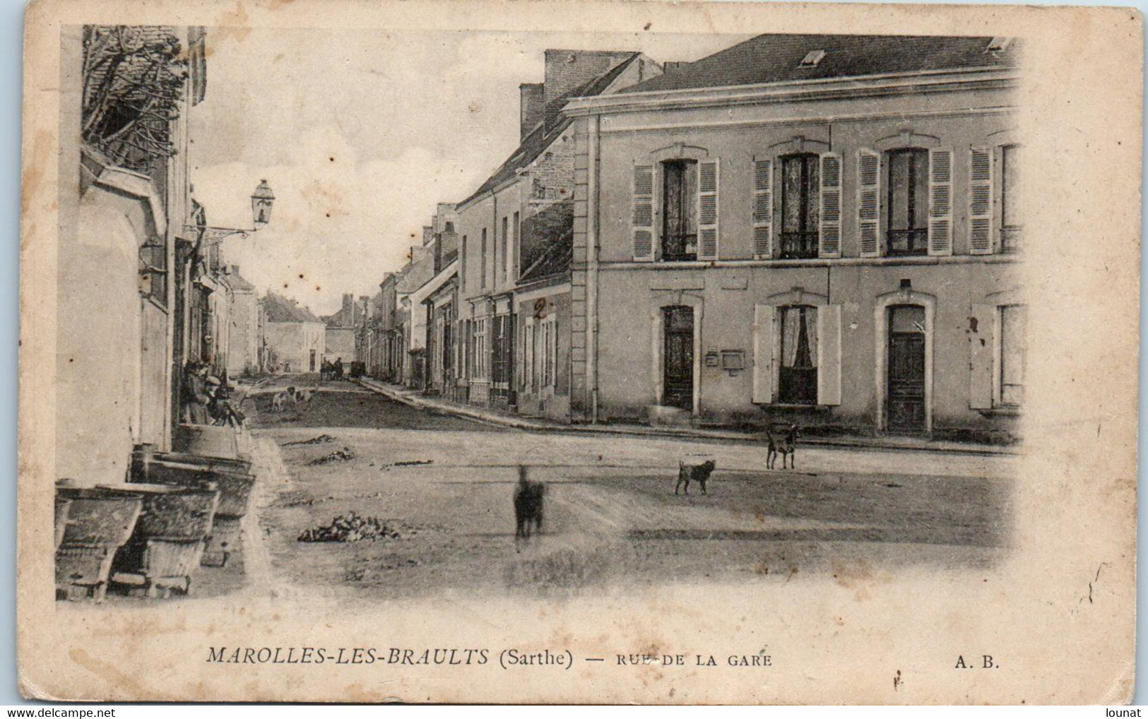 72 MAROLLES Les Braults - Rue De La Gare   - Animée     * - Marolles-les-Braults
