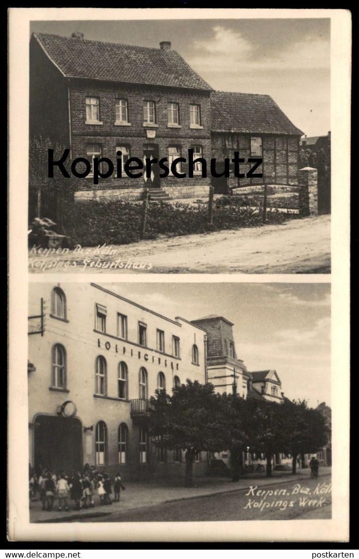 ALTE POSTKARTE KERPEN KOLPINGS WERK GEBURTSHAUS ADOLPH KOLPING Ansichtskarte AK Cpa Postcard - Kerpen