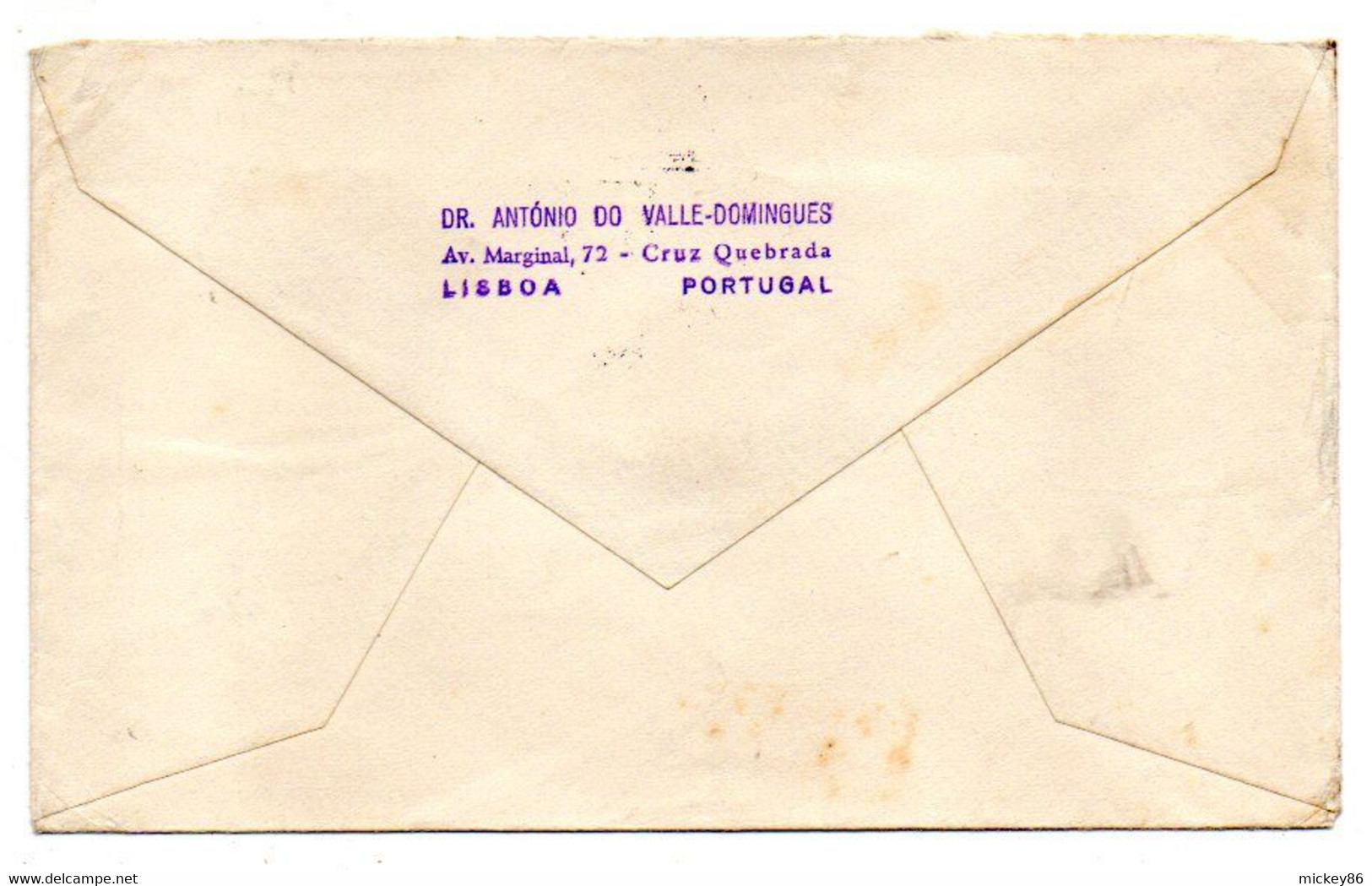 Portugal-19??--lettre De LIBOA Pour St Denis-93 (France) ..timbre Seul Sur Lettre.....cachet - Cartas & Documentos