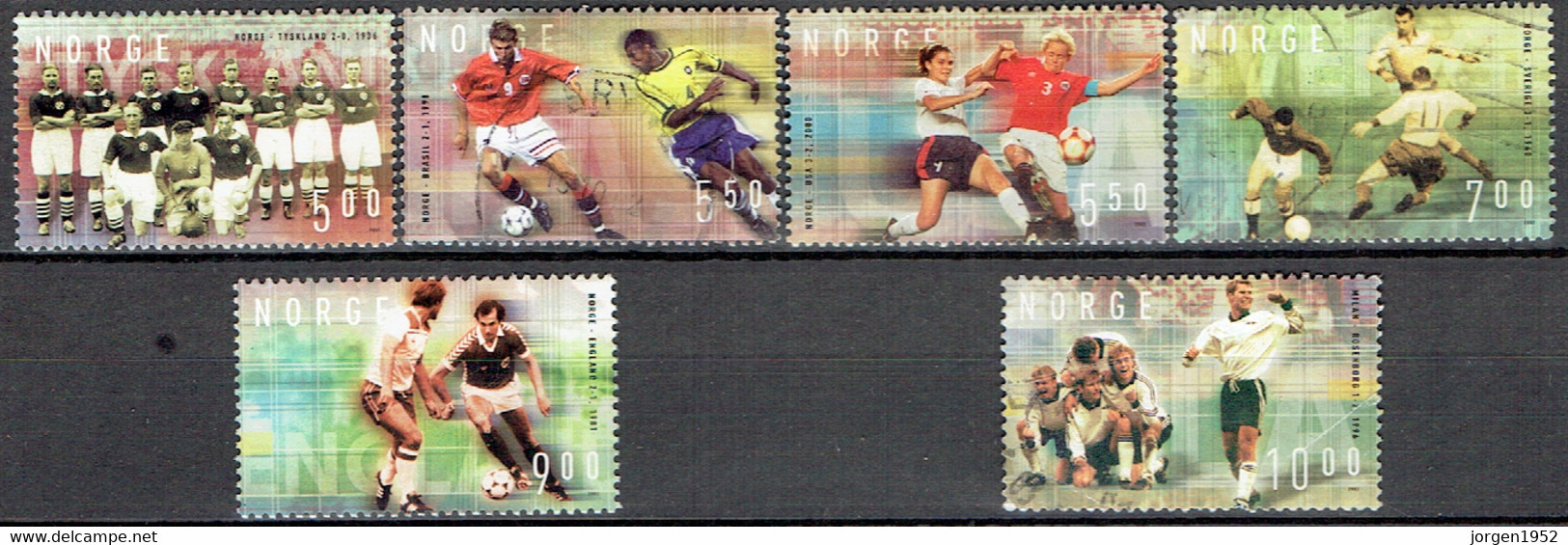 NORWAY #  FROM 2002 STAMPWORLD 1445-50 - Gebraucht