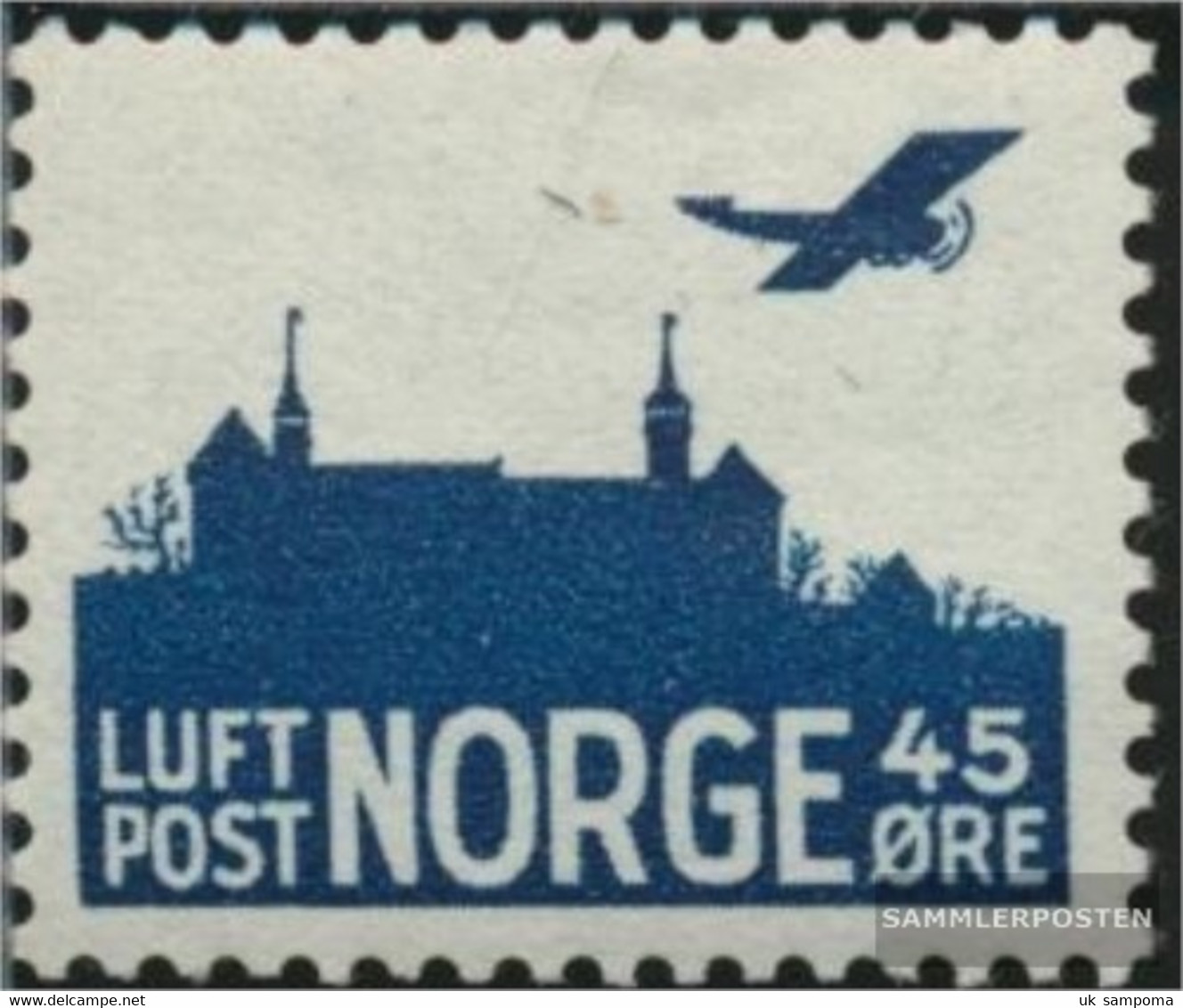 Norway A230 (complete Issue) Unmounted Mint / Never Hinged 1927 Aircraft - Ungebraucht