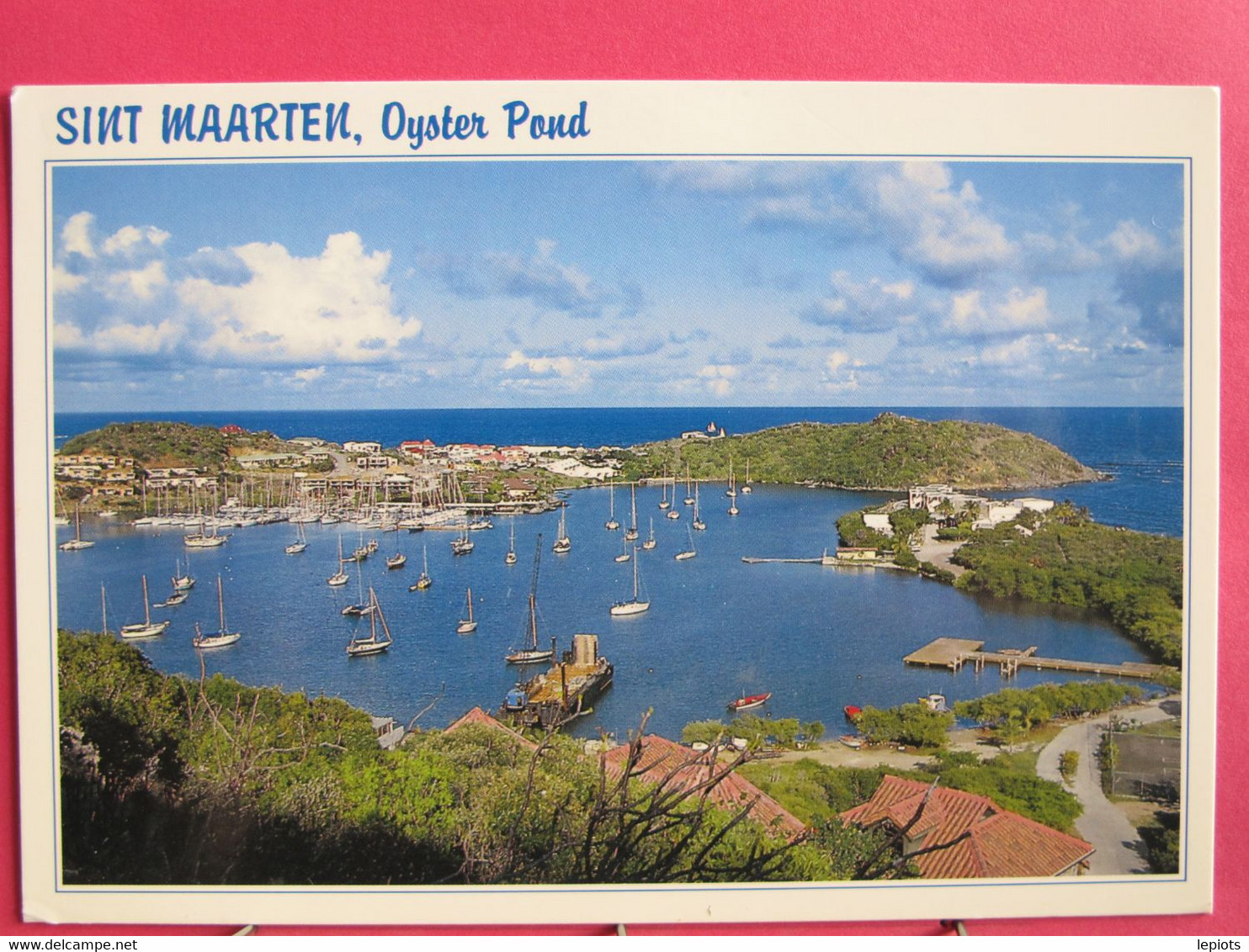 Visuel Pas Très Courant - Saint Martin - Sint Maarten - L'Etang Aux Huîtres - Oyster Pond - Excellent état - R/verso - Saint Martin