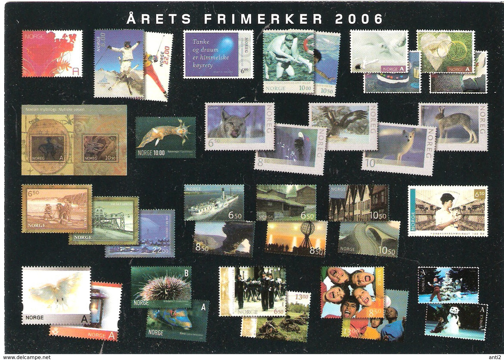 Norway 2006 Card With Stamps Of The Year Card Unused - Briefe U. Dokumente