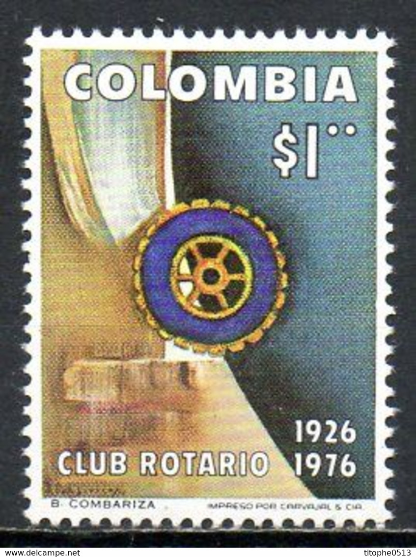 COLOMBIE. N°701 De 1977. Rotary. - Rotary, Lions Club