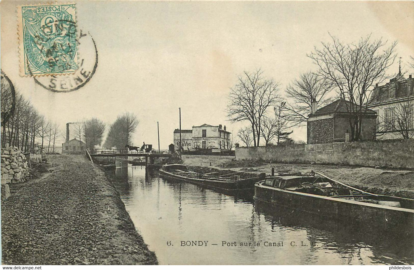 SEINE SAINT DENIS  BONDY  Port Sur Le Canal  (péniches) - Bondy