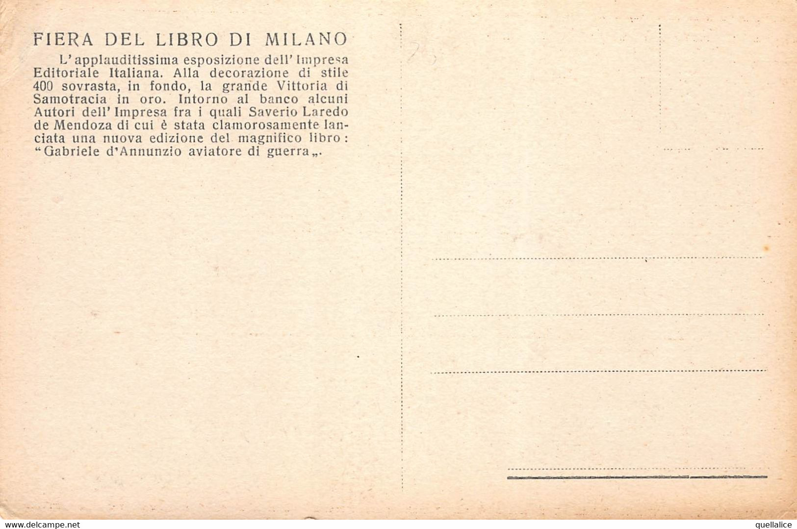 02304 "MILANO - FIERA DEL LIBRO - LO STAND DELL'IMPRESA EDITORIALE ITALIANA" ANIMATA. CART NON SPED - Expositions