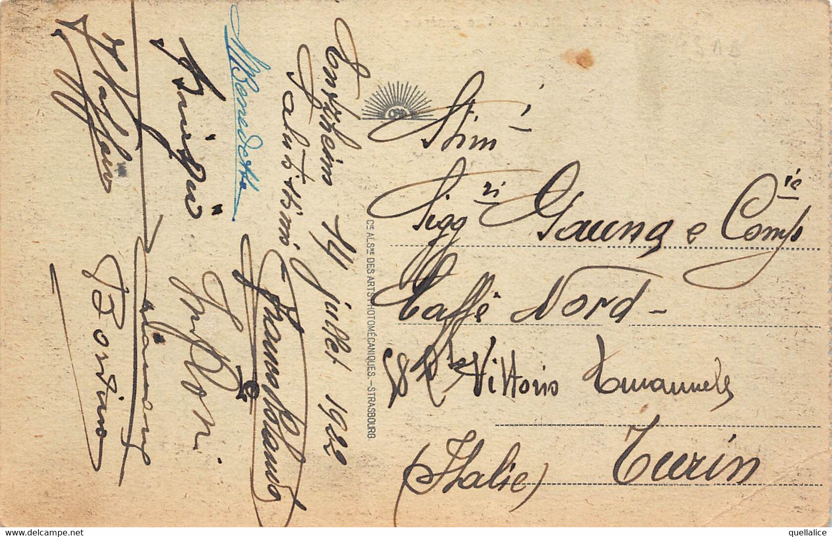 02305 "STRASBOURG - VUE GENERALE" CART SPED 1922 - Strasburg