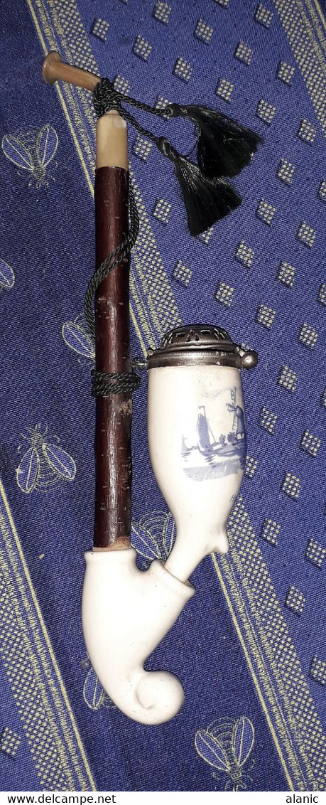 Pipe En Porcelaine, Complète, Marquée HOLLAND TBE - Gouda (NLD)