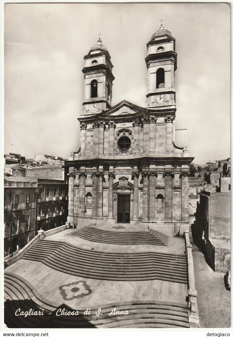 CAGLIARI - CHIESA DI S. ANNA - VIAGG. 1964 -54686- - Cagliari