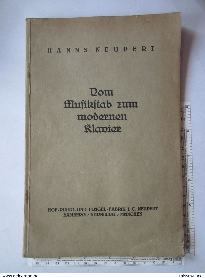 Brochure Allemand Clavecin Dom Musikstab Zum Modernen Klavier Hanns Neupert Bamberg Nurnberg Munchen Musique Piano - Musique